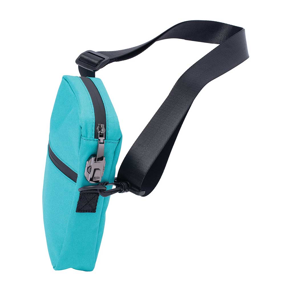 8.5IN X 7IN X 1.5IN SMELLPROOF BAG - TURQUOISE - Discreet Smoker