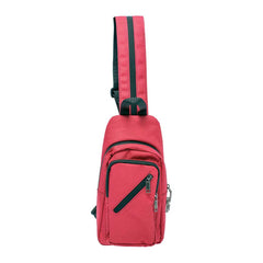 12IN X 6IN X 2IN SMELLPROOF SLING BAG - WINE RED