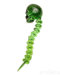 SMOKEA Colored Glass Skull Dab Tool - Discreet Smoker