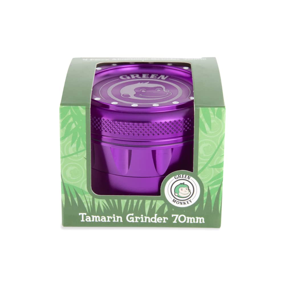 Green Monkey Grinder - Tamarin 4pc - 70mm - Discreet Smoker