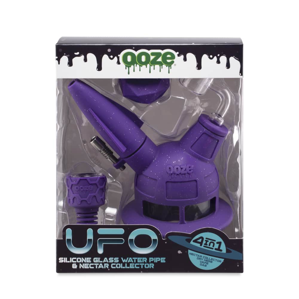 Ooze UFO Silicone Water Pipe - Discreet Smoker