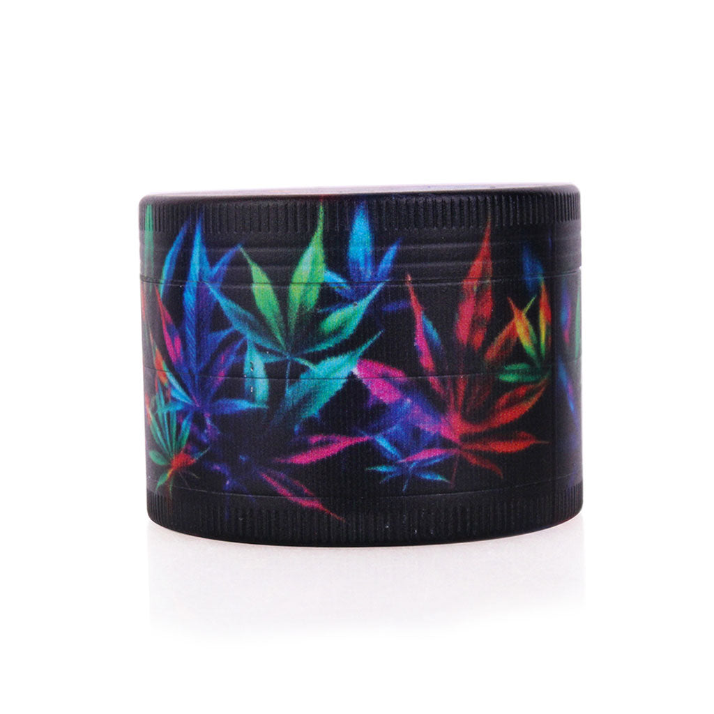 SPLASH ARTWORK HERBAL LEAF 4-PIECE GRINDER - Discreet Smoker