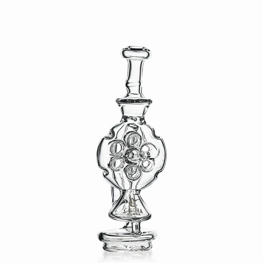 7" Swiss Hole Klein Recycler Glass Attachment for Puffco Peak & Peak Pro | Croia Glass - Discreet Smoker