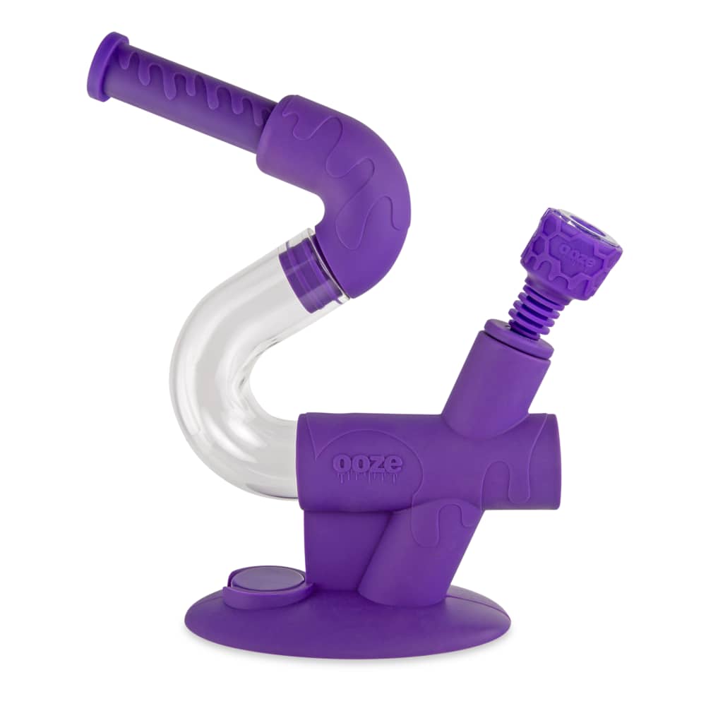 Ooze Swerve Silicone Water Pipe - Discreet Smoker