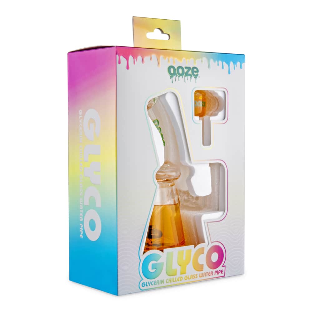 Ooze Glyco Bong Glycerin Chilled Glass Water Pipe - Discreet Smoker
