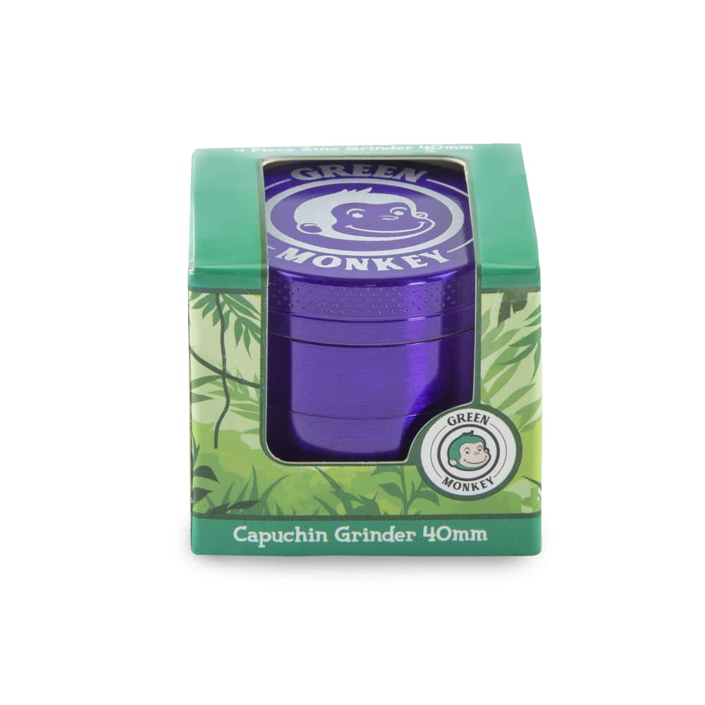 Green Monkey Grinder - Capuchin 4pc - 40mm - Discreet Smoker