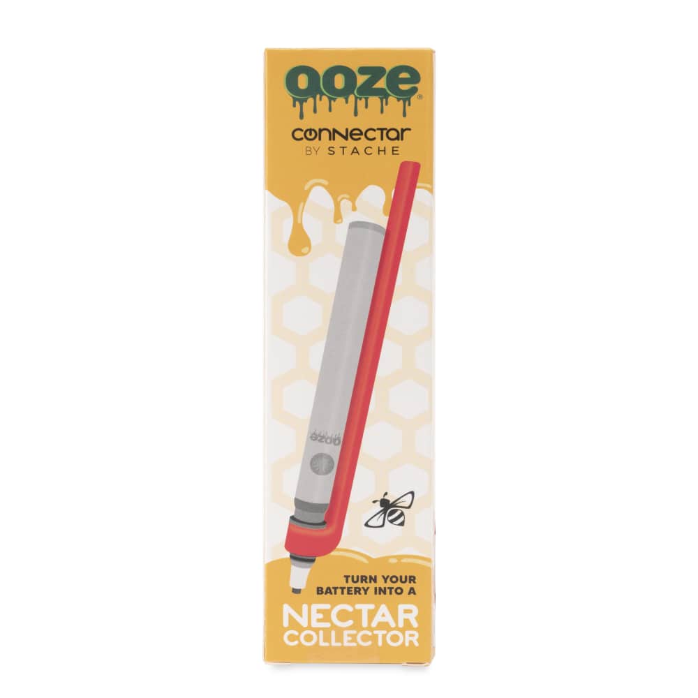 Ooze x Stache ConNectar - 510 Thread Dab Straw Vape Pen Attachment - Discreet Smoker