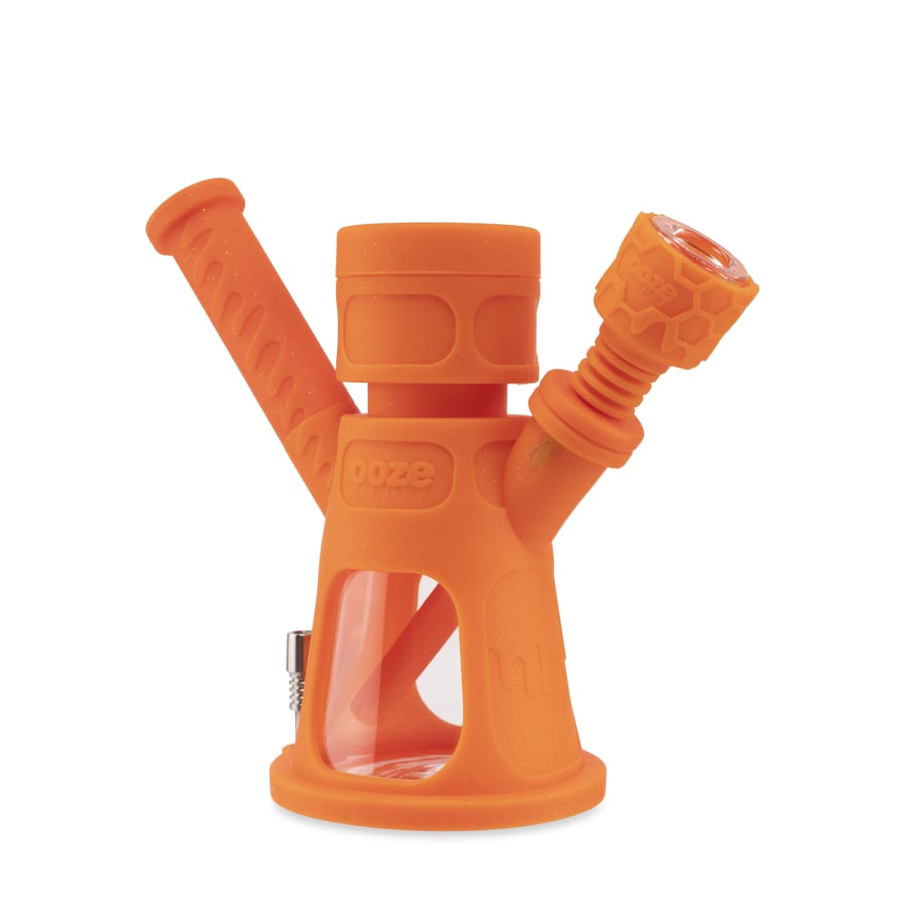Ooze Hyborg Silicone Glass 4-in-1 Hybrid Water Pipe and Nectar Collector - Discreet Smoker