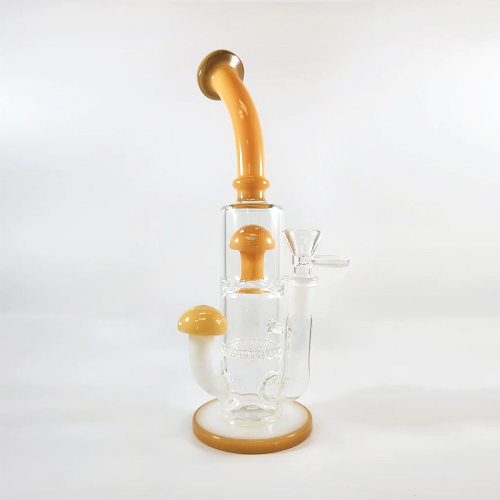 MUSHROOM HONEYCOMB DISC PERC DAB RIG - Discreet Smoker