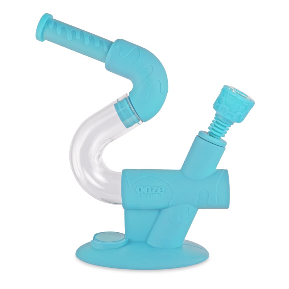 Ooze Swerve Silicone Water Pipe - Discreet Smoker