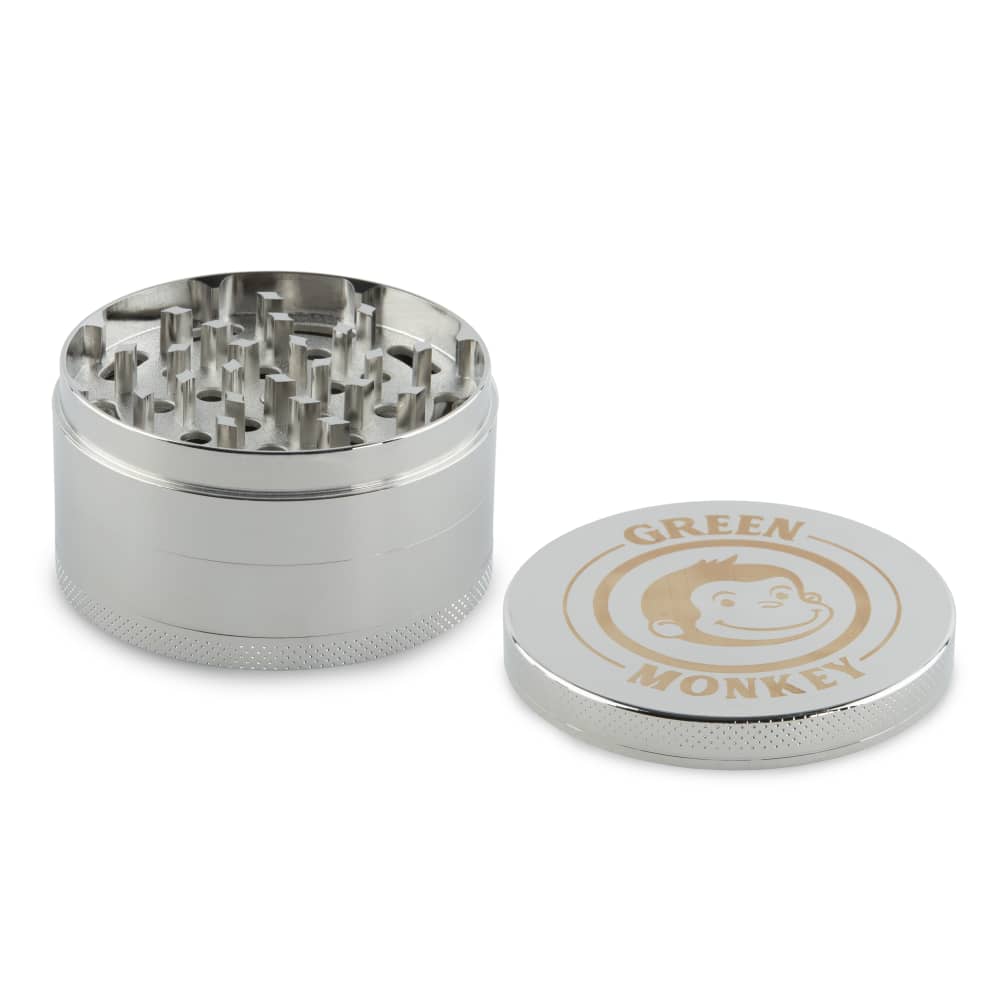 Green Monkey Grinder - Capuchin 4pc - 75mm - Discreet Smoker