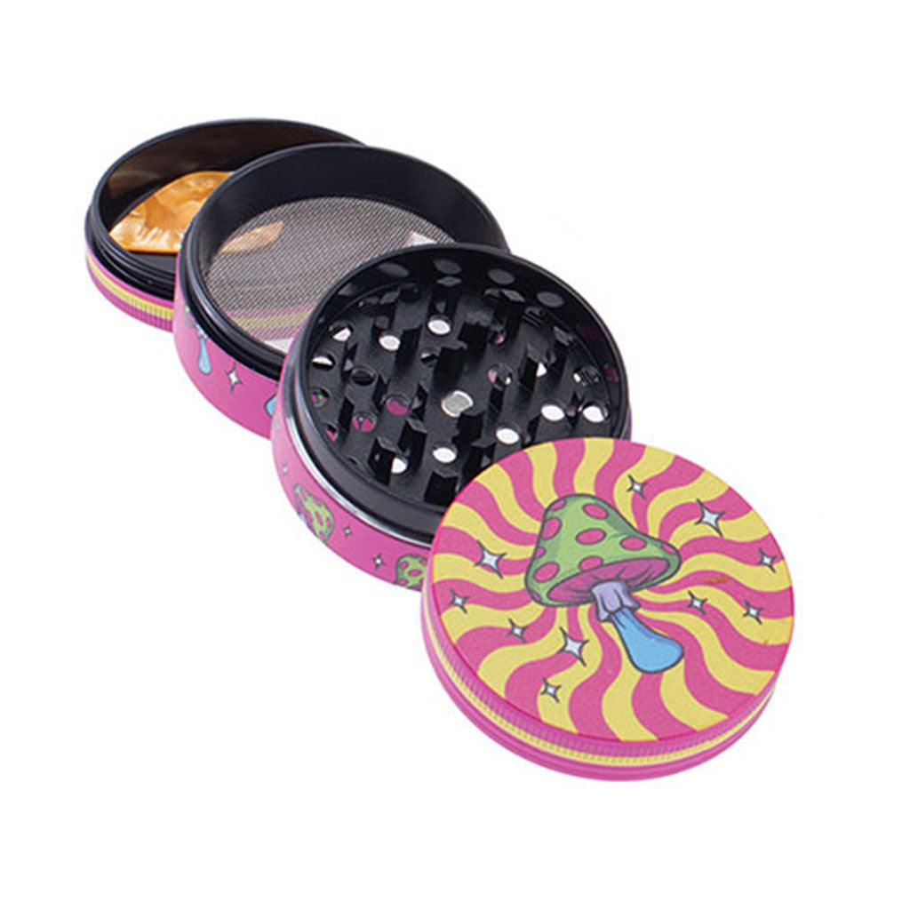 TRIPPY MUSHROOM WACKY GRINDER - Discreet Smoker