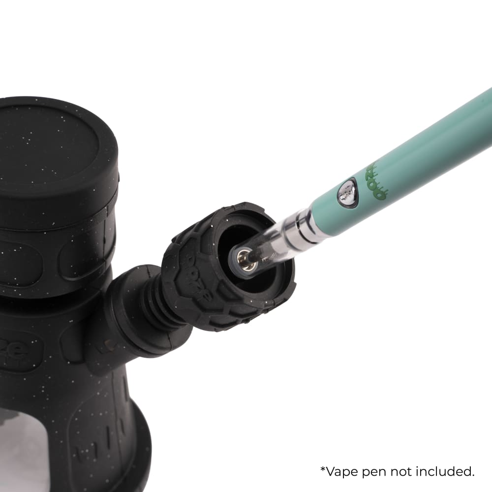 Ooze Hyborg Silicone Glass 4-in-1 Hybrid Water Pipe and Nectar Collector - Discreet Smoker