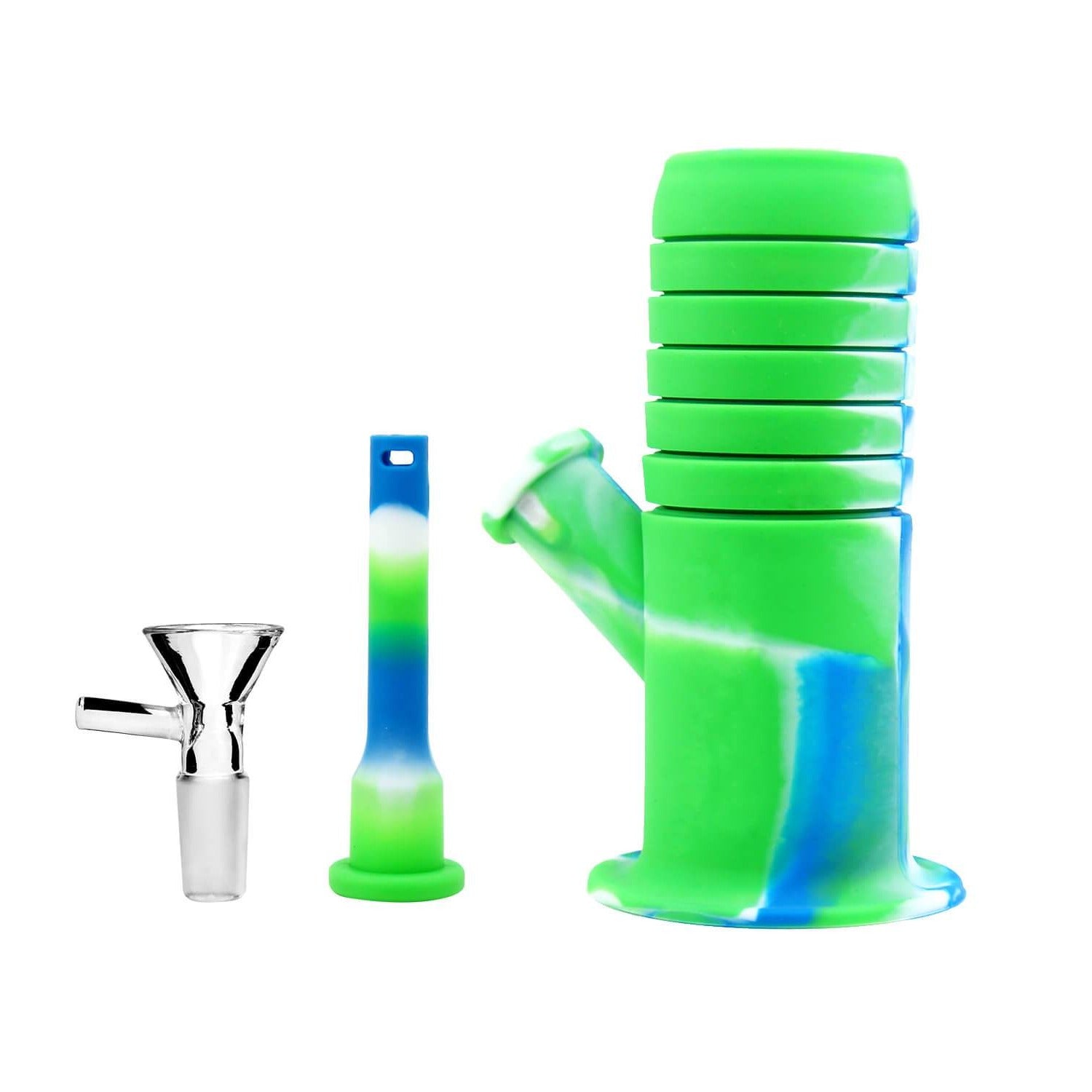 Collapsible Silicone Bong - Discreet Smoker