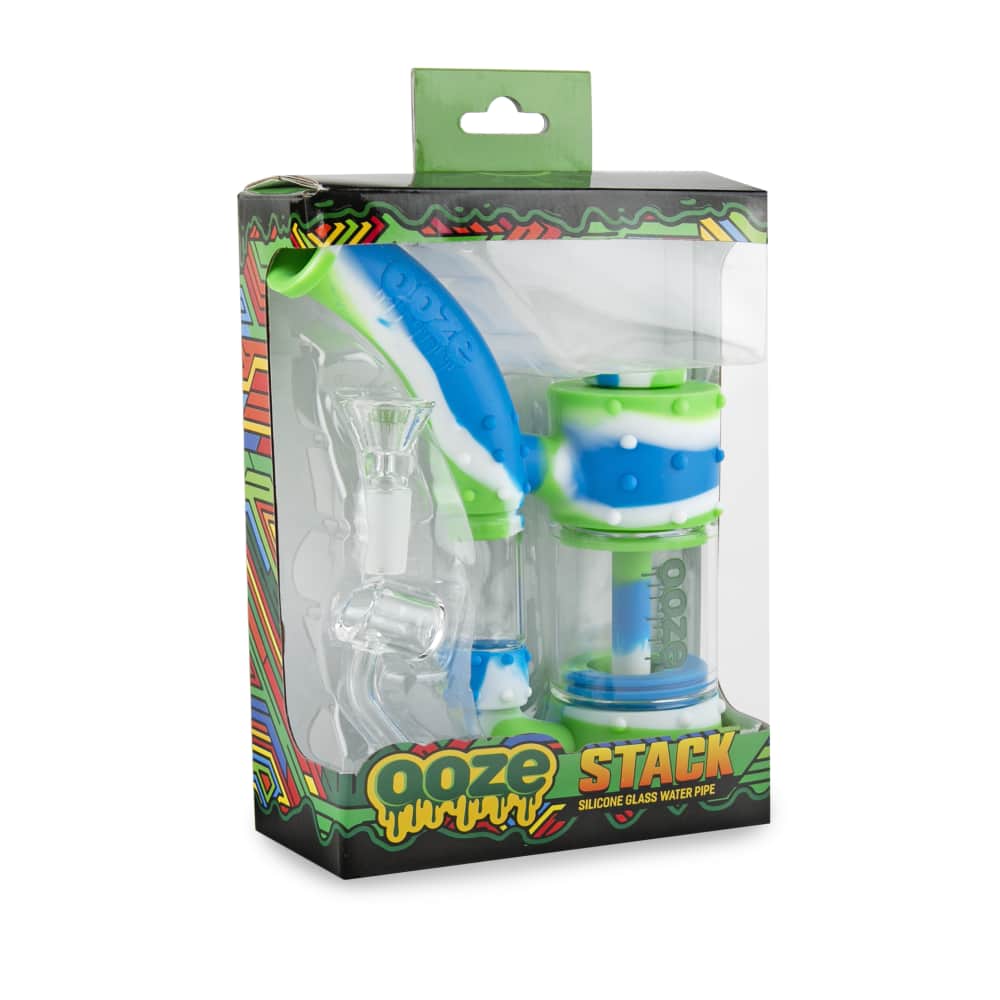 Ooze Stack Pipe Silicone Bubbler - Discreet Smoker