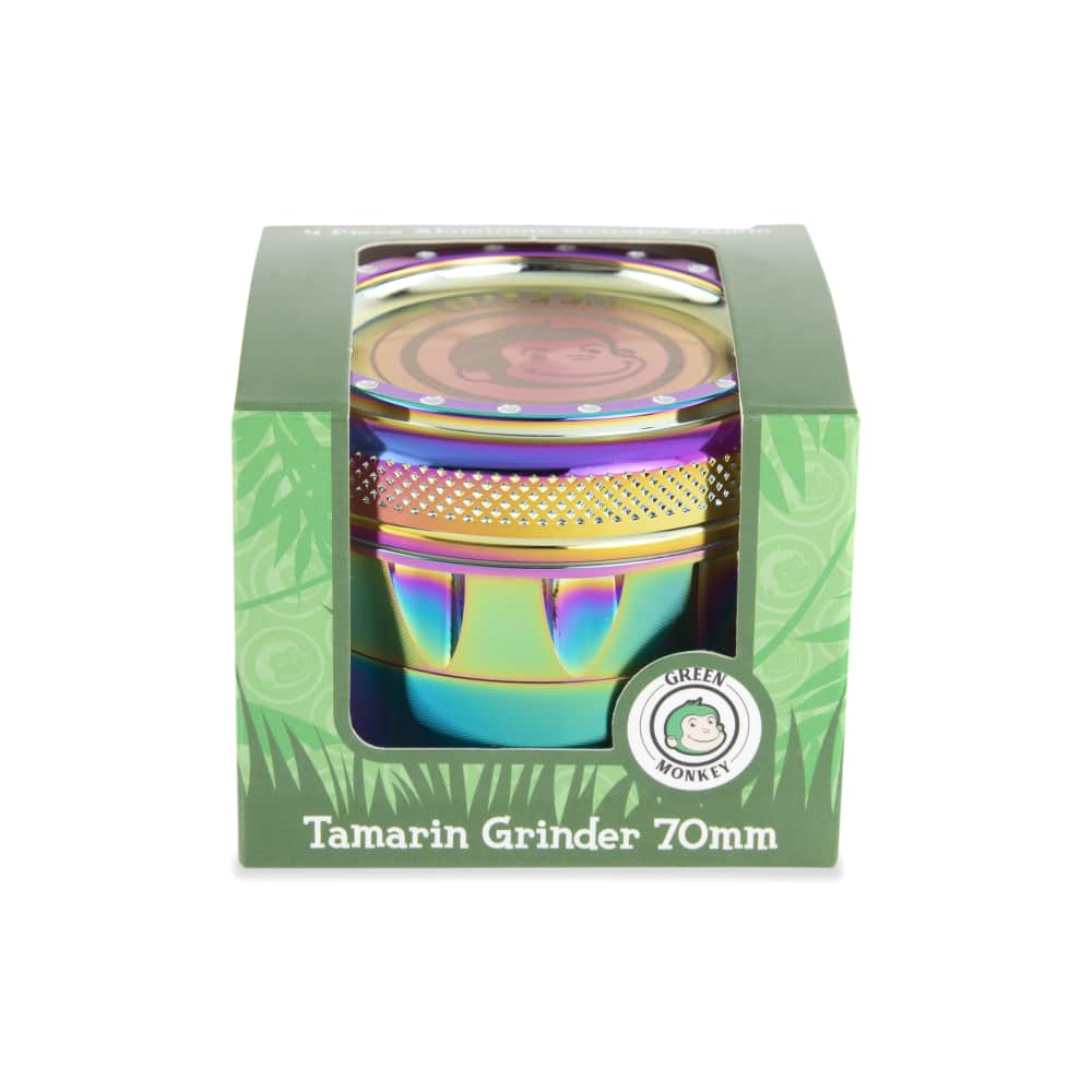 Green Monkey Grinder - Tamarin 4pc - 70mm - Discreet Smoker