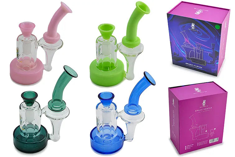 Space King Glass - 'Space Vortex' Recycler Bong - Discreet Smoker