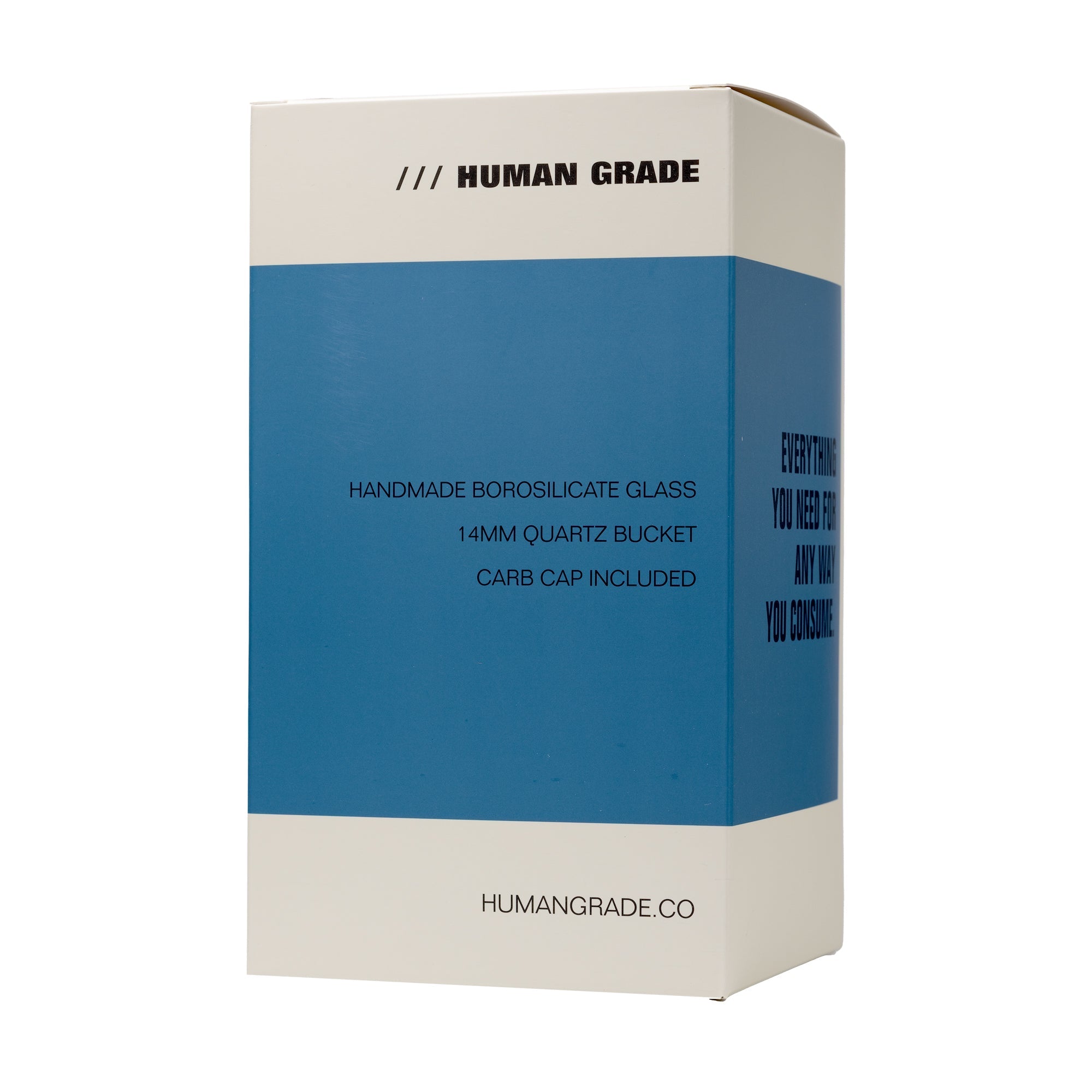 Human Grade Dualing Recycler Glass Rig Water Pipe - Discreet Smoker