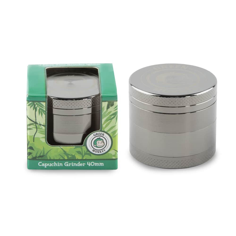 Green Monkey Grinder - Capuchin 4pc - 40mm - Discreet Smoker