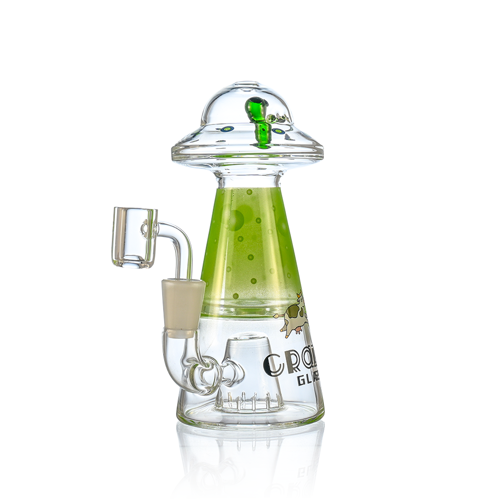 UFO Alien Dab Rig with Showerhead Perc | Croia Glass - Discreet Smoker