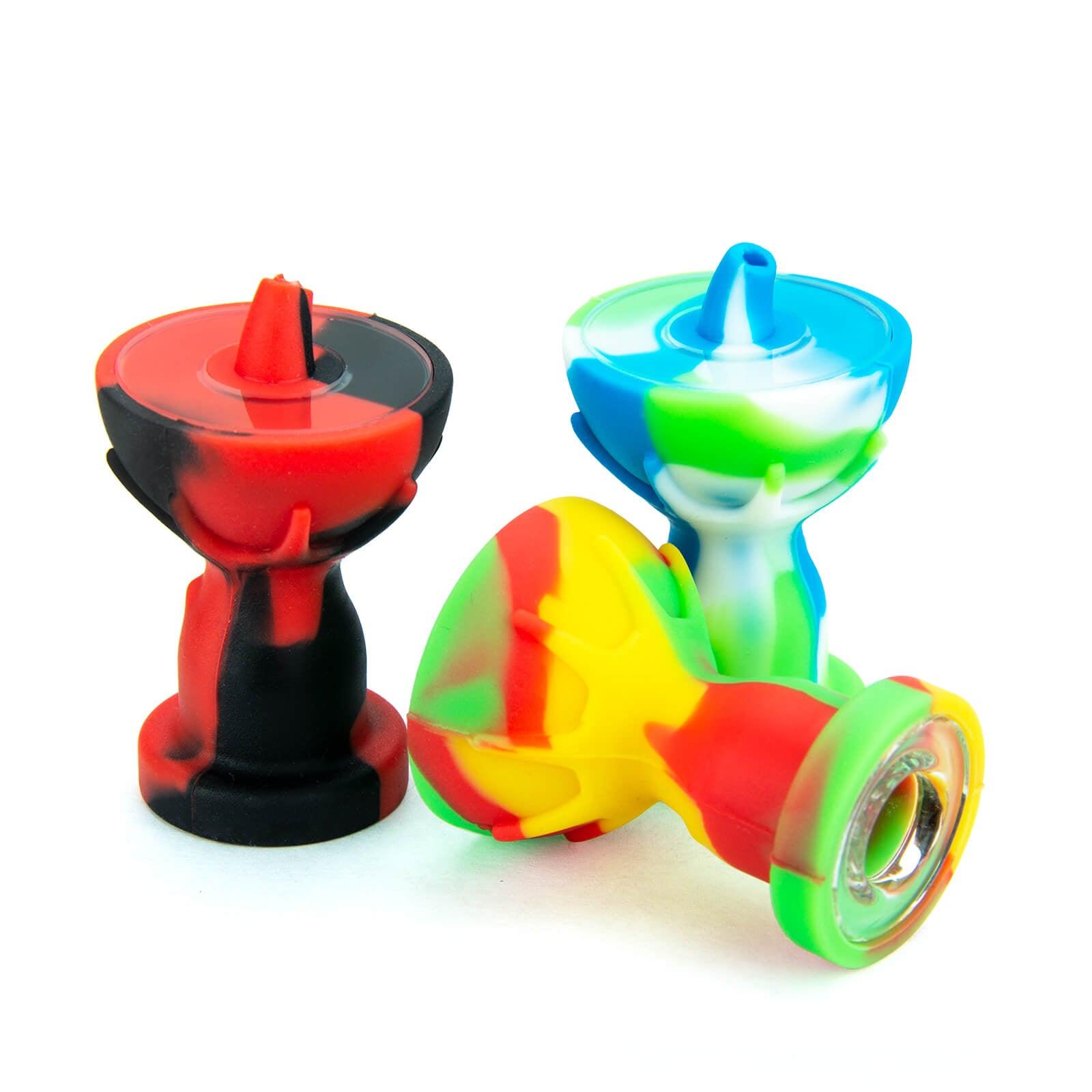 Silicone Carb Cap With Glass Bowl Screen - Discreet Smoker