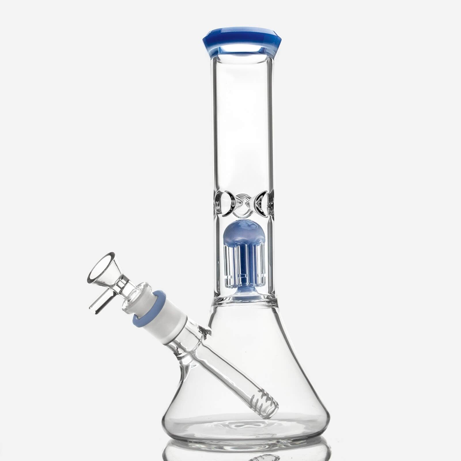11-inch Glass Beaker Bong with Tree Perc - Discreet Smoker