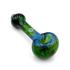 USA Made Glassworks Frit Glass Spoon Pipe – 4″ – Assorted Colors