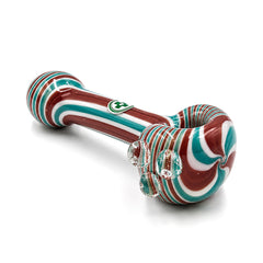 USA Made Glassworks Linework Glass Spoon Pipe – 4″ – Assorted Colors