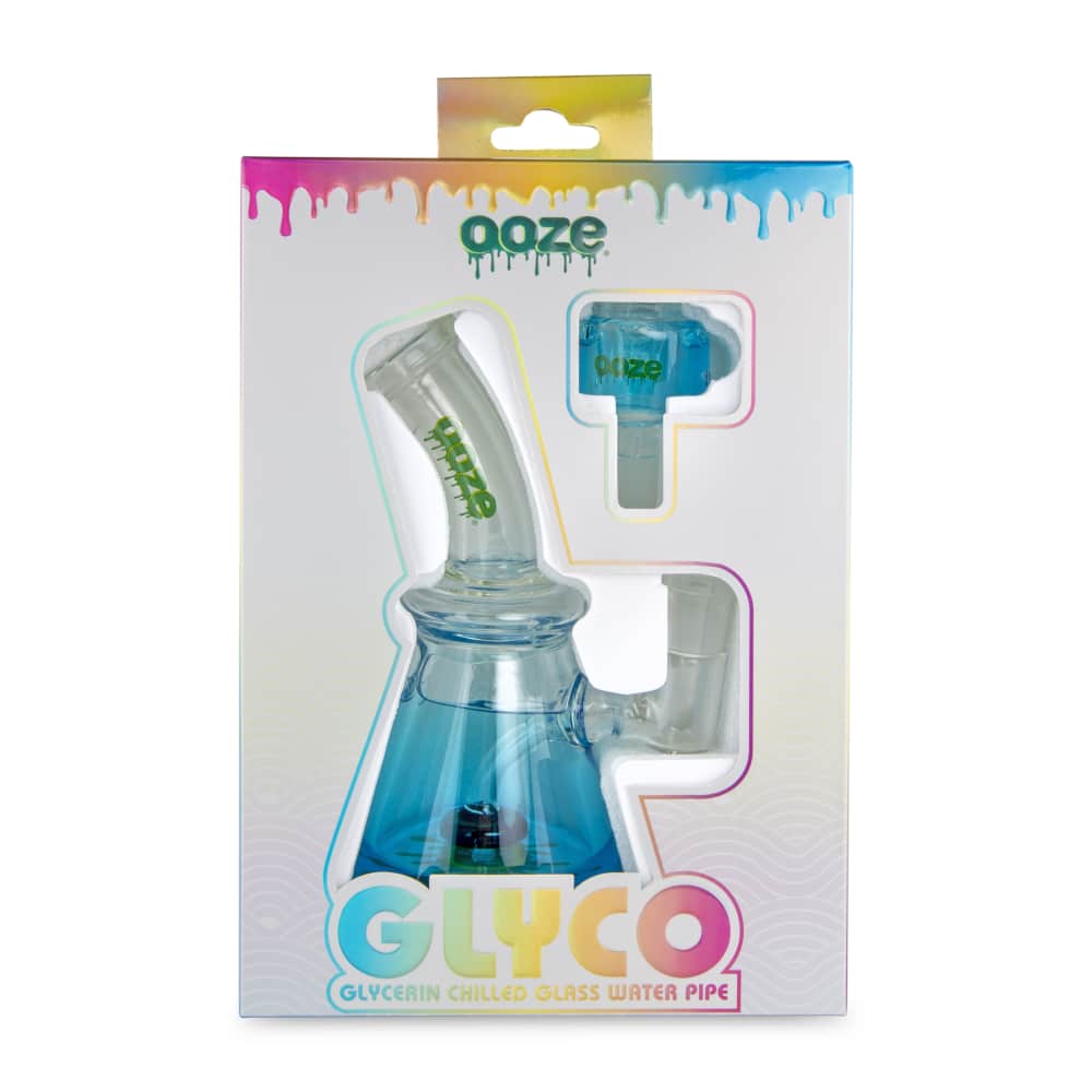 Ooze Glyco Bong Glycerin Chilled Glass Water Pipe - Discreet Smoker