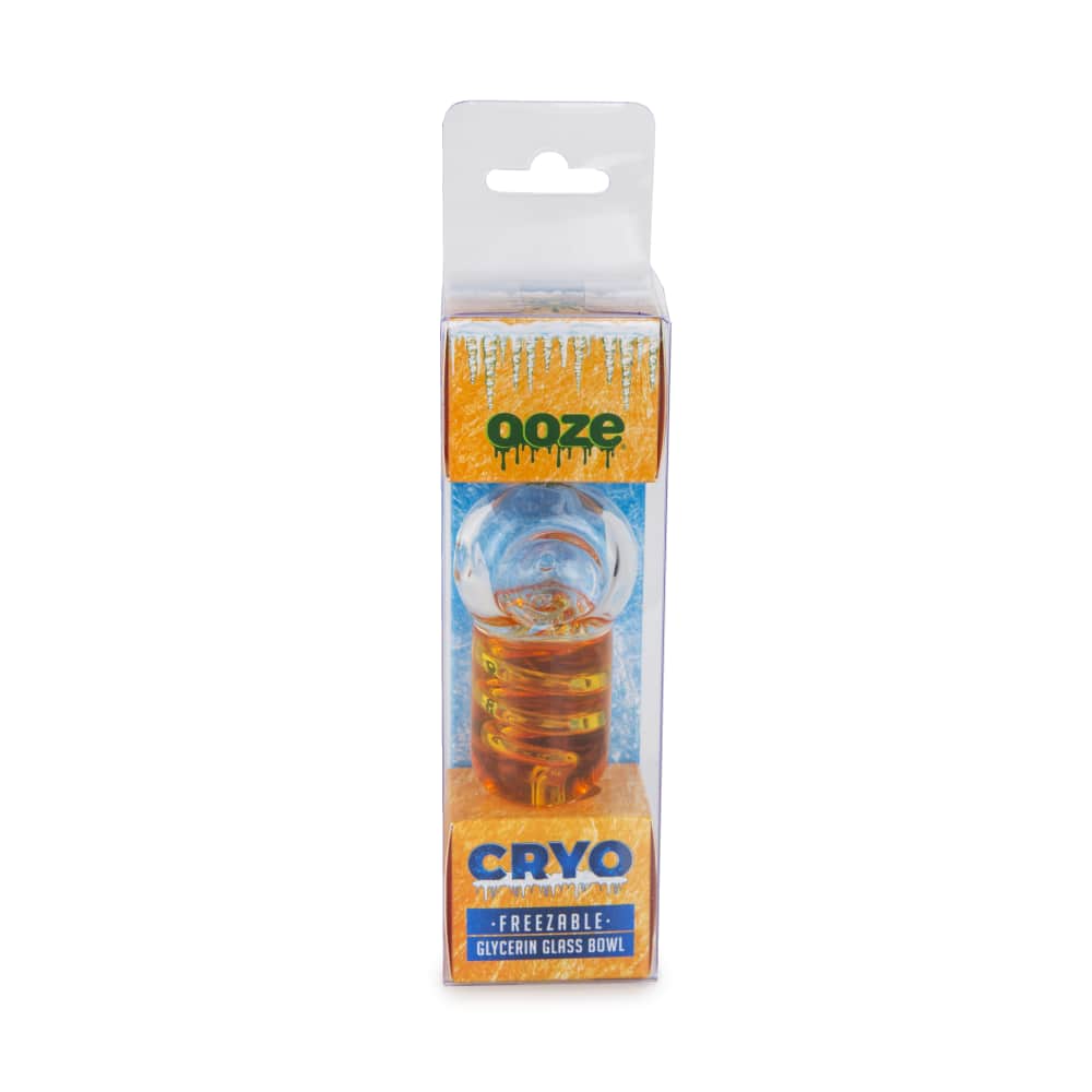 Ooze Cryo Freezable Glycerin Glass Bowl - Discreet Smoker
