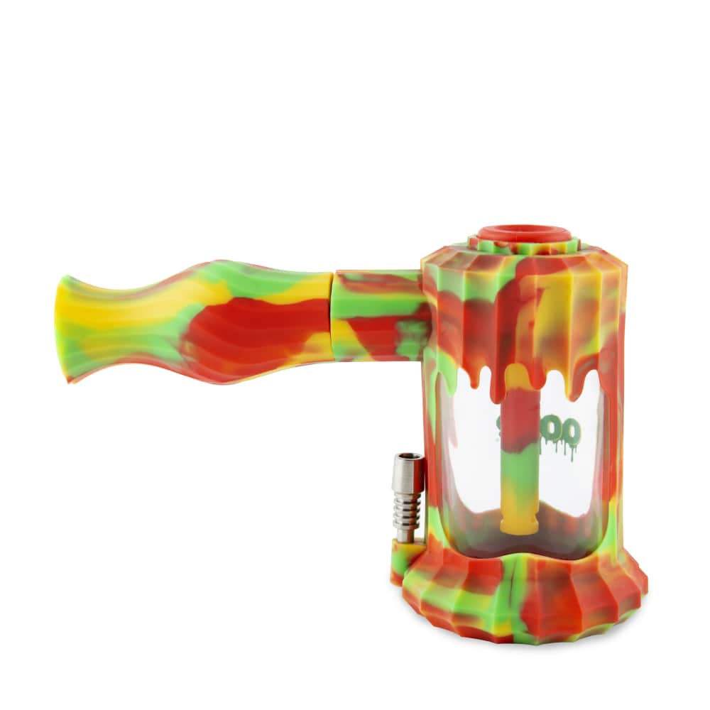 Ooze Clobb Silicone Water Pipe and Dab Straw - Discreet Smoker