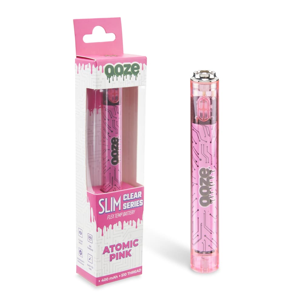 Slim Clear Series Transparent 510 Vape Battery - Discreet Smoker