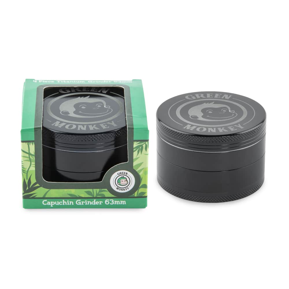 Green Monkey Grinder - Capuchin 4pc - 63mm - Discreet Smoker