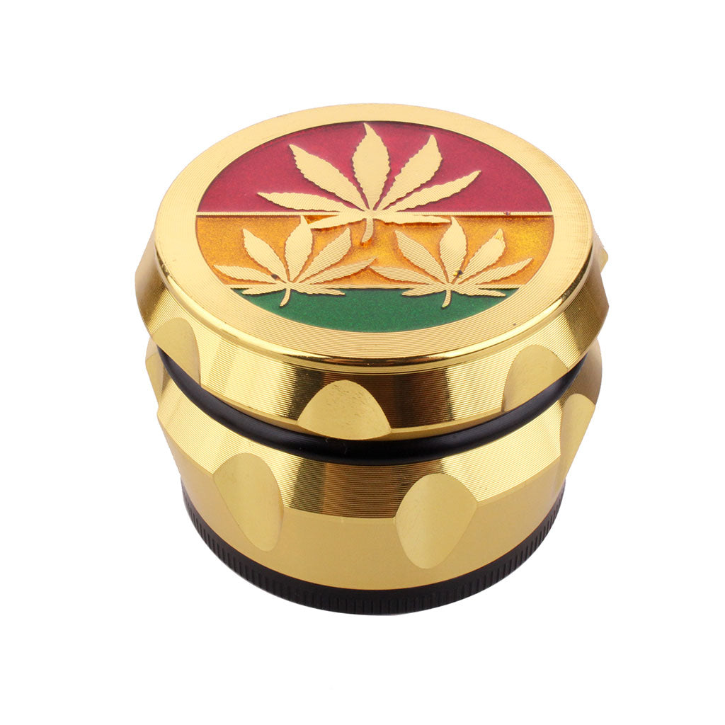 VINTAGE ALUMINUM EMBOSSED HERB GRINDER - Discreet Smoker