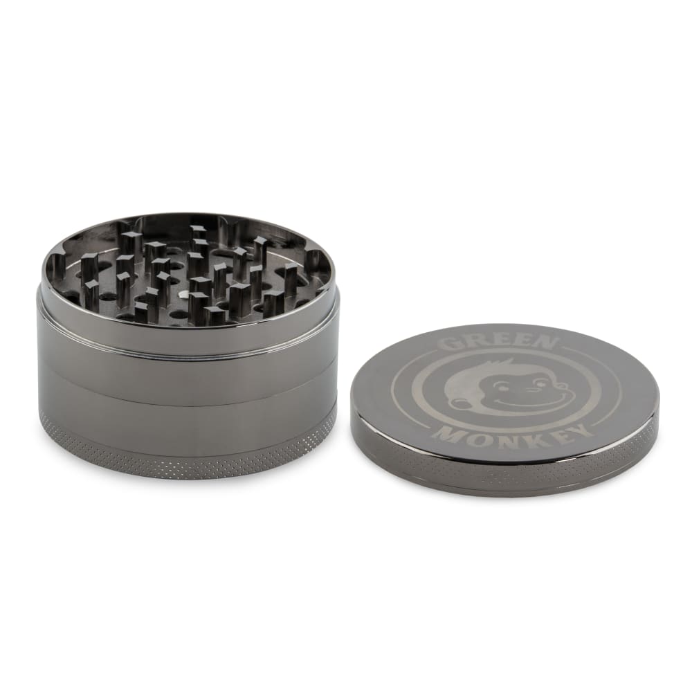 Green Monkey Grinder - Capuchin 4pc - 75mm - Discreet Smoker