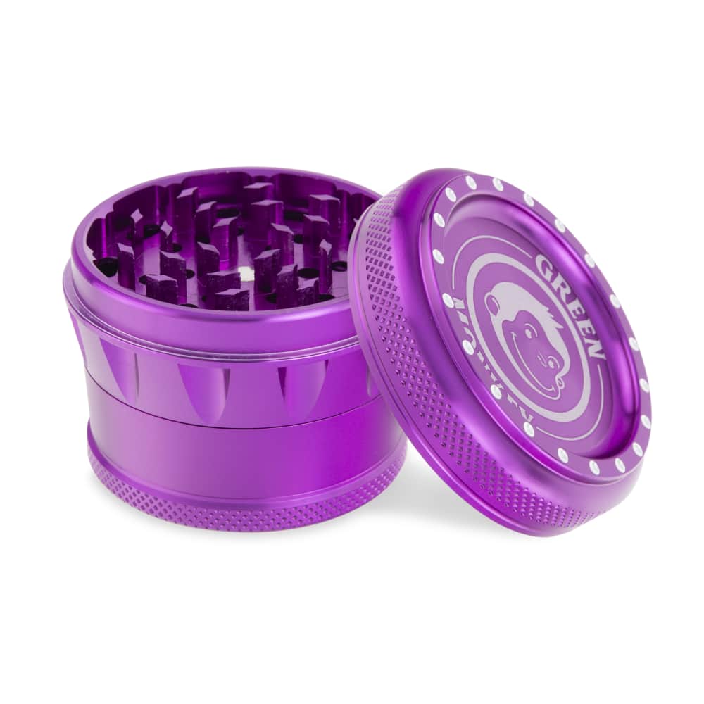 Green Monkey Grinder - Tamarin 4pc - 70mm - Discreet Smoker