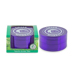 Green Monkey Grinder - Capuchin 4pc - 75mm - Discreet Smoker