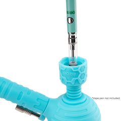 Ooze Blaster Silicone Glass 4-in-1 Hybrid Water Pipe and Dab Straw - Discreet Smoker