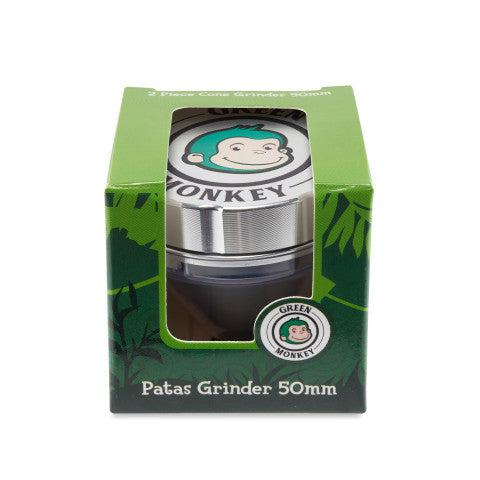 Green Monkey Grinder - Patas 2pc - 50mm - Discreet Smoker