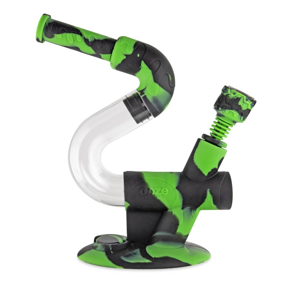 Ooze Swerve Silicone Water Pipe - Discreet Smoker