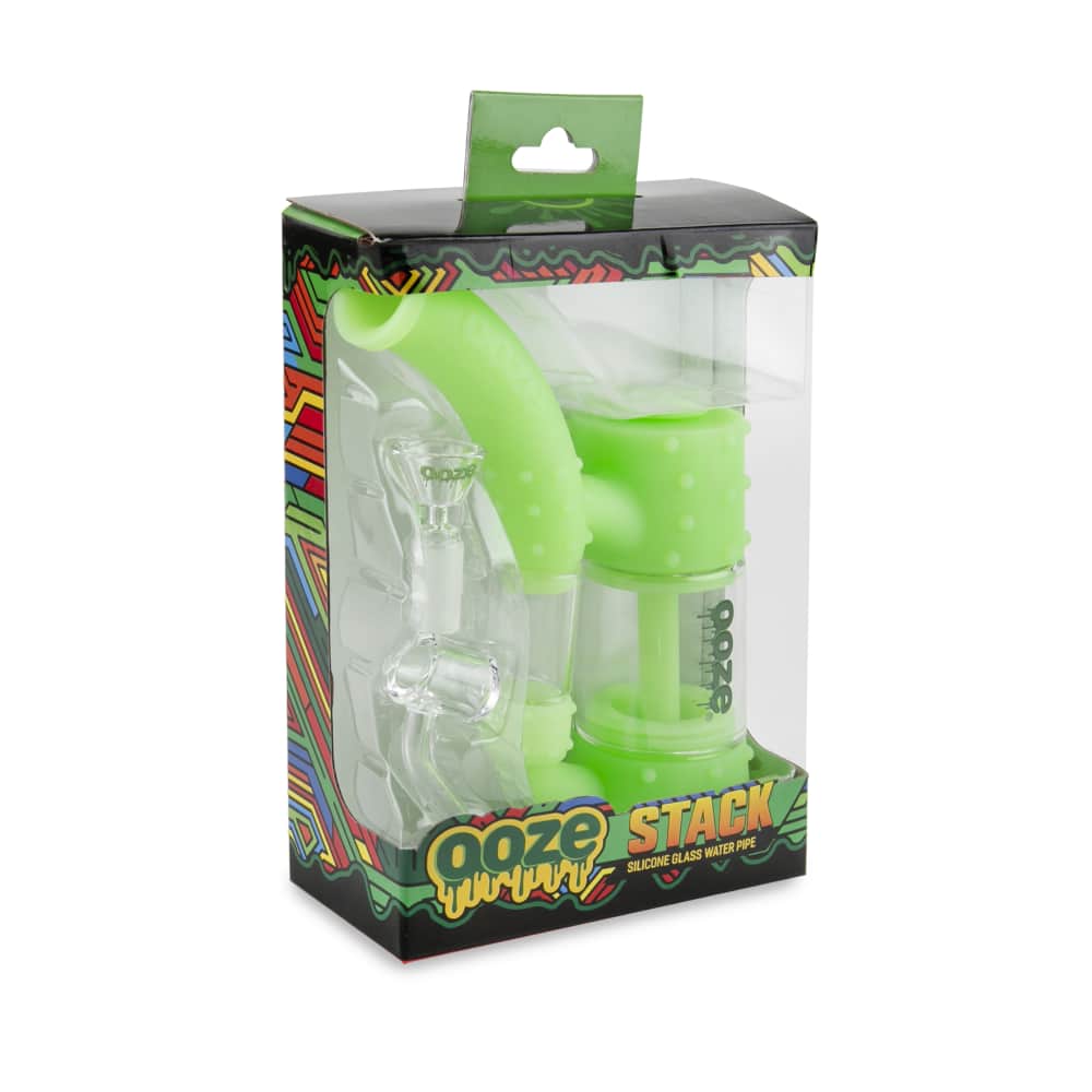 Ooze Stack Pipe Silicone Bubbler - Discreet Smoker