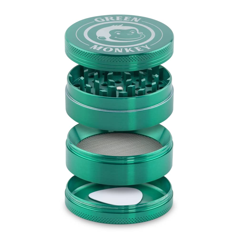 Green Monkey Grinder - Capuchin 4pc - 63mm - Discreet Smoker