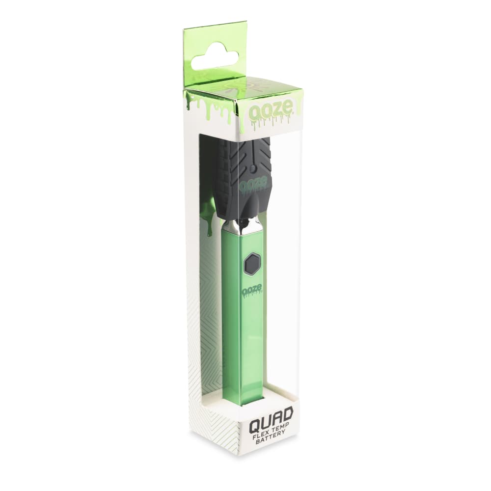 Ooze Quad 510 Thread 500 mAh Square Vape Pen Battery - Discreet Smoker