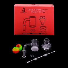 Space King Opaque White Bottom Banger Kit (Coral) - Discreet Smoker