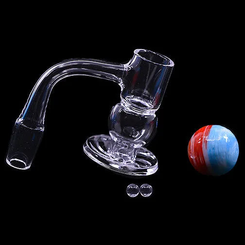 Space King Fully Fused Round Blender Terp Slurper (Light Blue) - Discreet Smoker