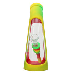 Silicone and Glass Horn Bong - Discreet Smoker