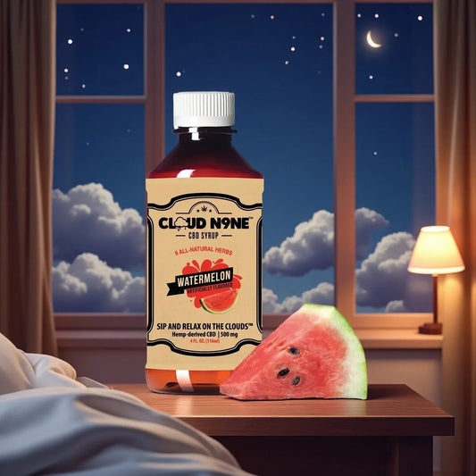 Cloud N9ne CBD Syrup: Watermelon - 500mg CBD - Discreet Smoker