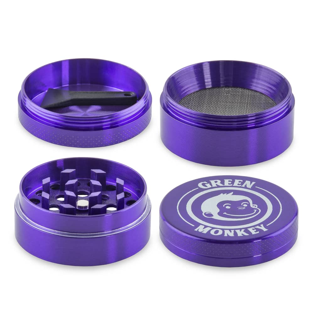 Green Monkey Grinder - Capuchin 4pc - 40mm - Discreet Smoker