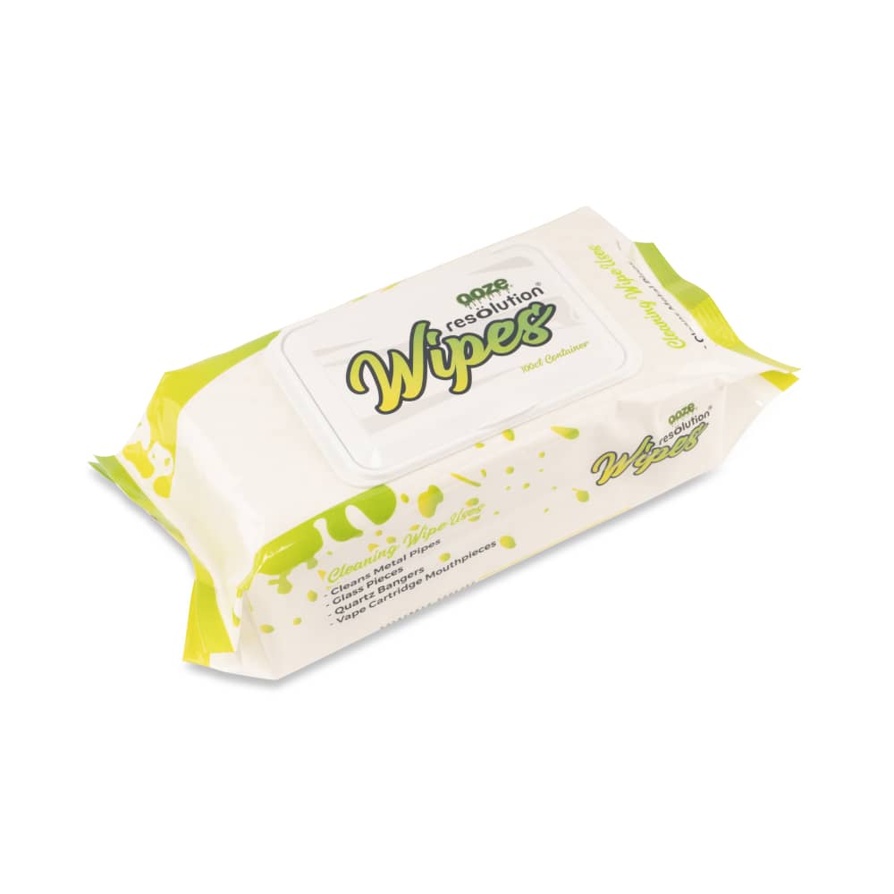 Ooze Resolution Glass Cleaning Res Wipes - 100ct - Discreet Smoker