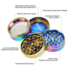 Titanium Grinder Blue - Discreet Smoker